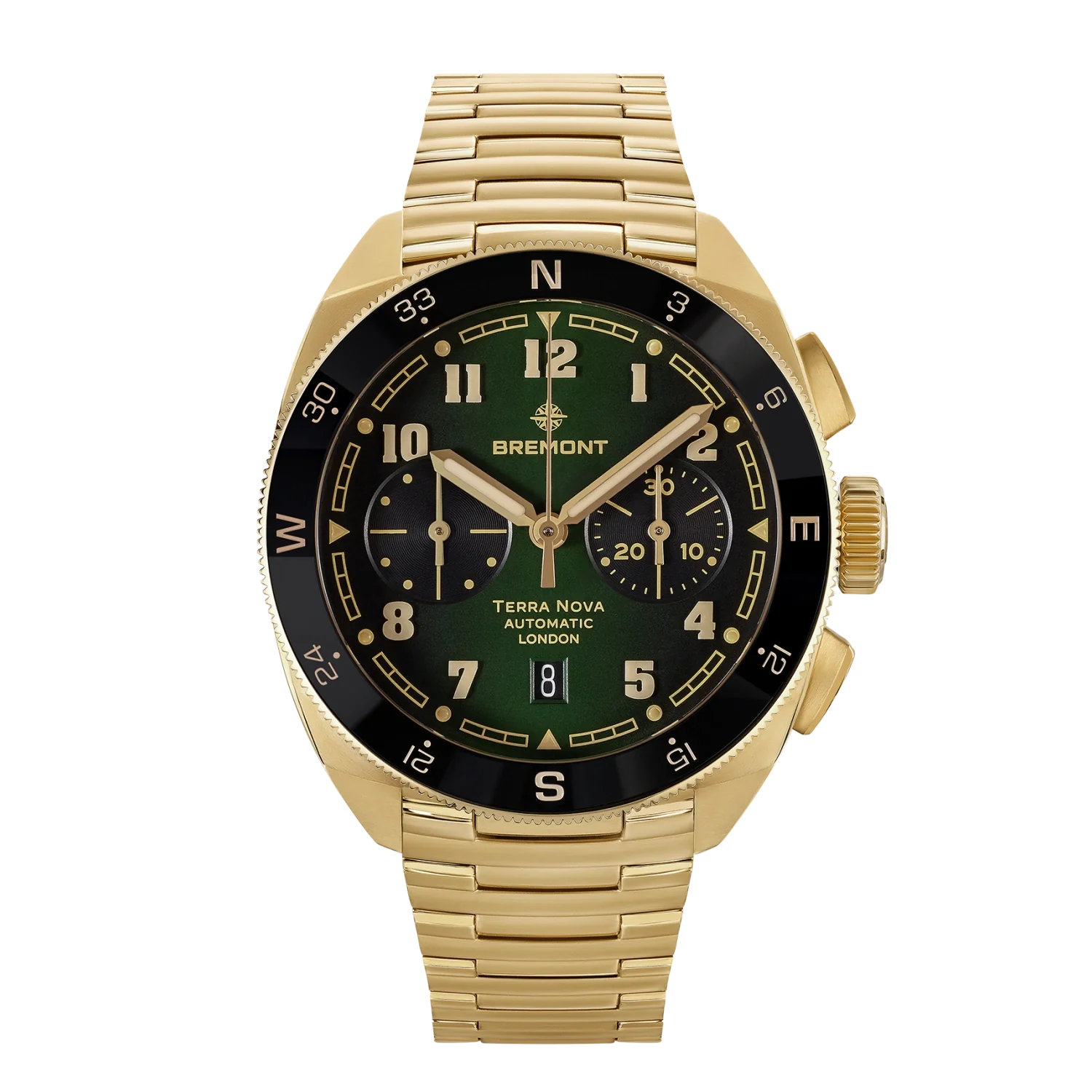 Terra Nova 42.5 Chronograph Bronze, Bracelet – Bremont Watch Terra Nova 42.5 Chronograph Bronze, Bracelet – Bremont Watch