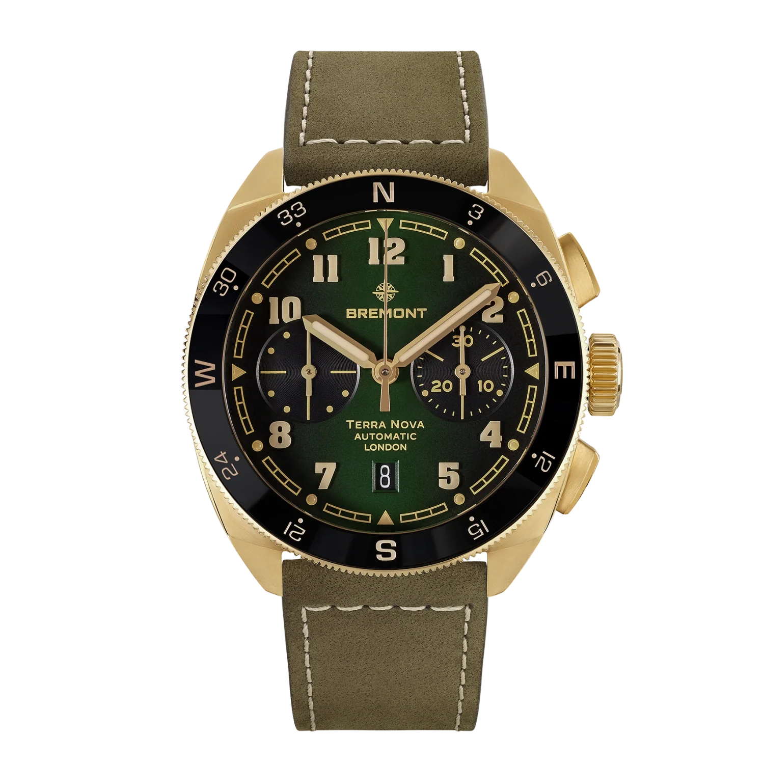 Bremont Terra Nova 42.5 Chronograph Bronze, Leather Strap Bremont Terra Nova 42.5 Chronograph Bronze, Leather Strap