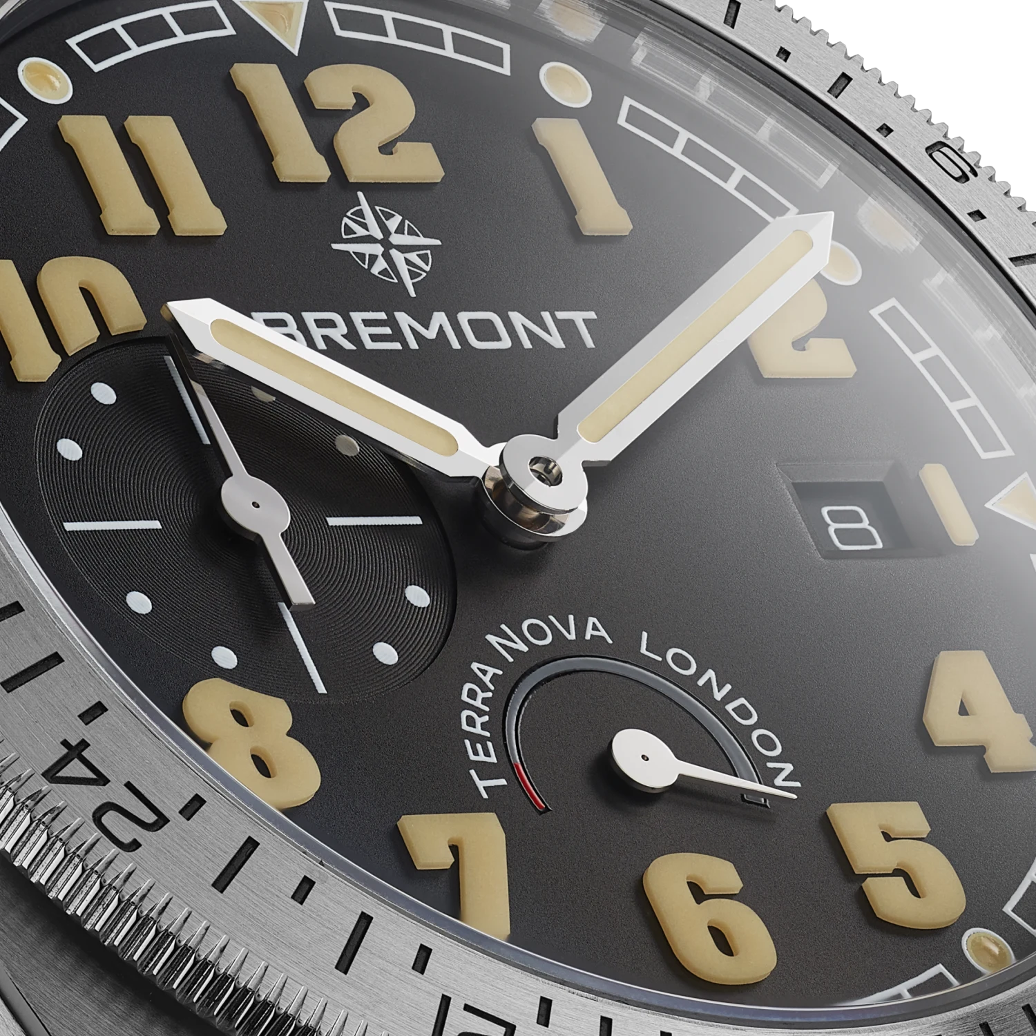 New Terra Nova 40.5 Turning Bezel Power Reserve | Black Dial New Terra Nova 40.5 Turning Bezel Power Reserve | Black Dial