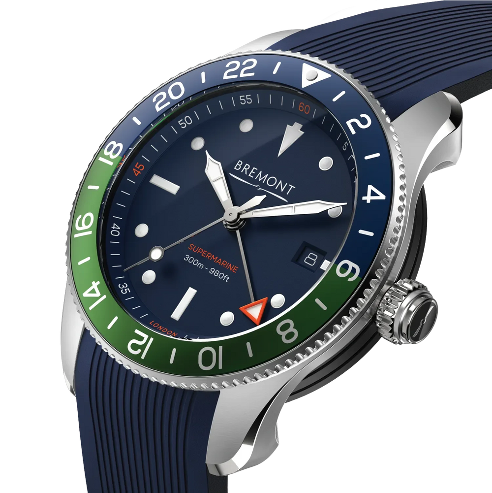 Bremont Watch Company Watches | Mens | Supermarine Regular length (15cm - 19cm wrist size) S302 (BLGN Rubber)