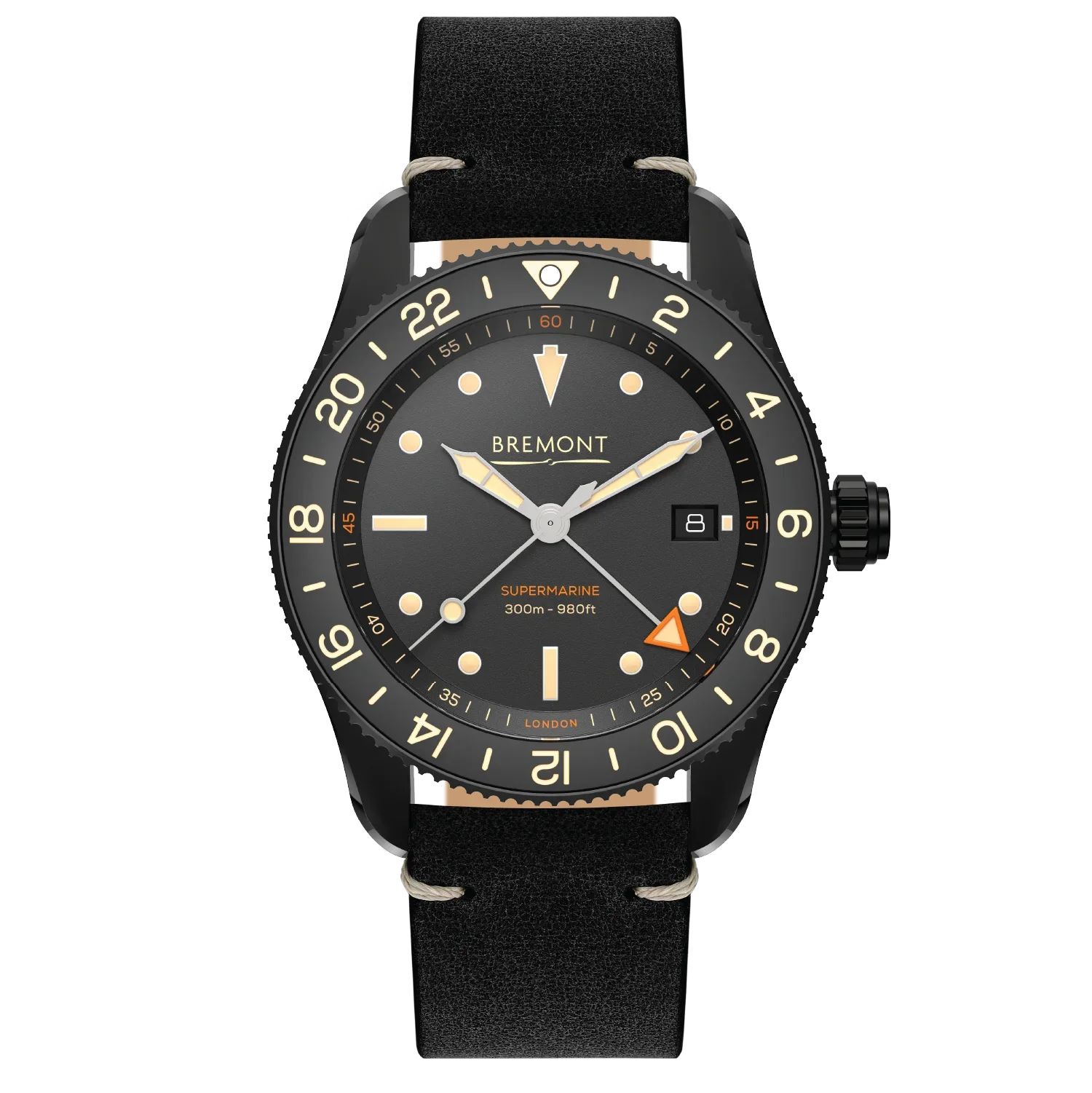 Bremont Watch Company Watches | Mens | Supermarine S302 (JET Leather)