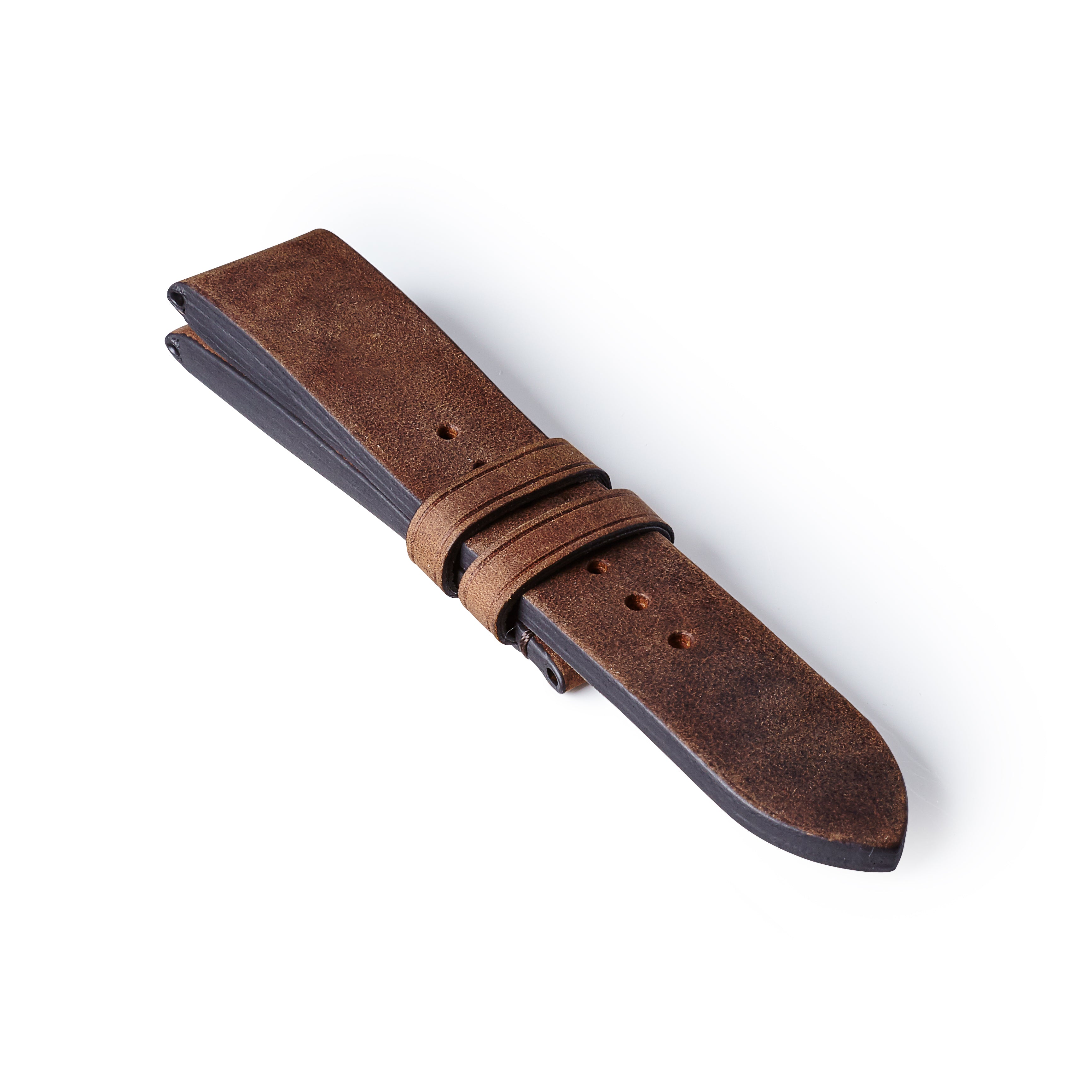 22mm vintage leather watch strap hot sale