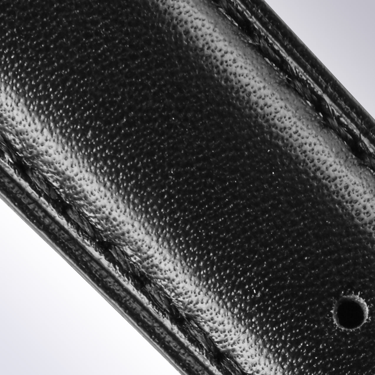 Leather Strap - Black/Black