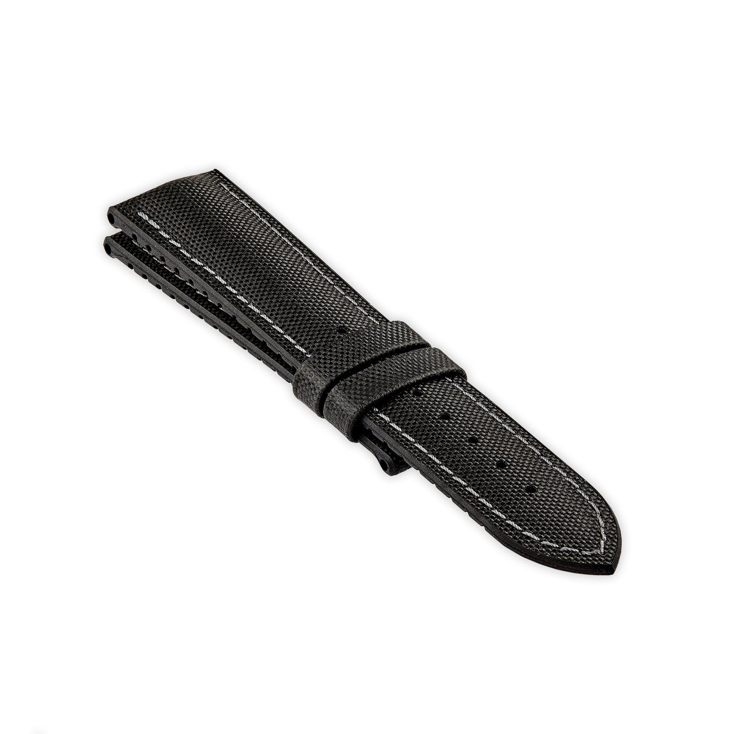 Martin Baker Chalgrove leather rubber black strap grey stitching embossed bremont logo