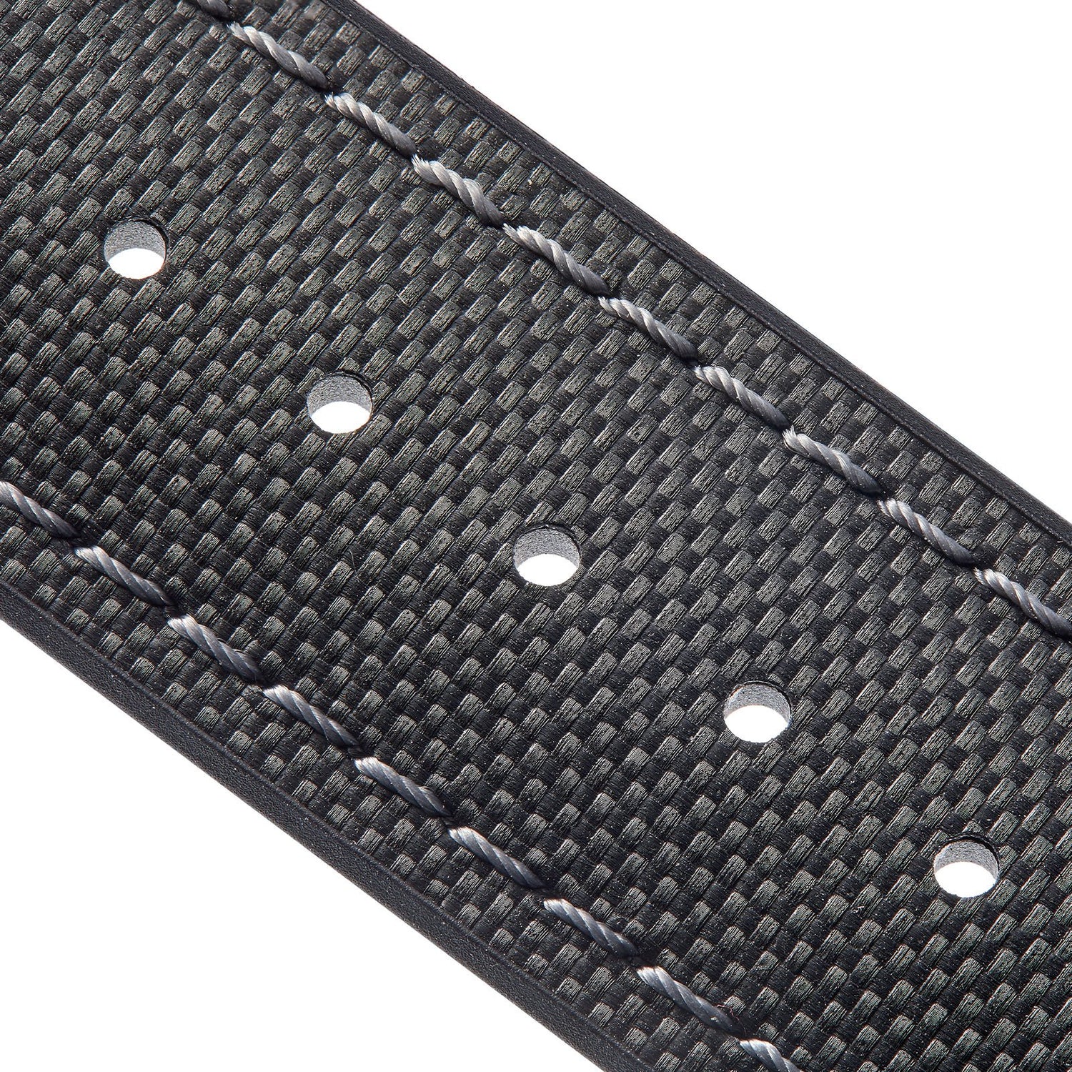 Martin Baker Chalgrove leather rubber black strap grey stitching embossed bremont logo