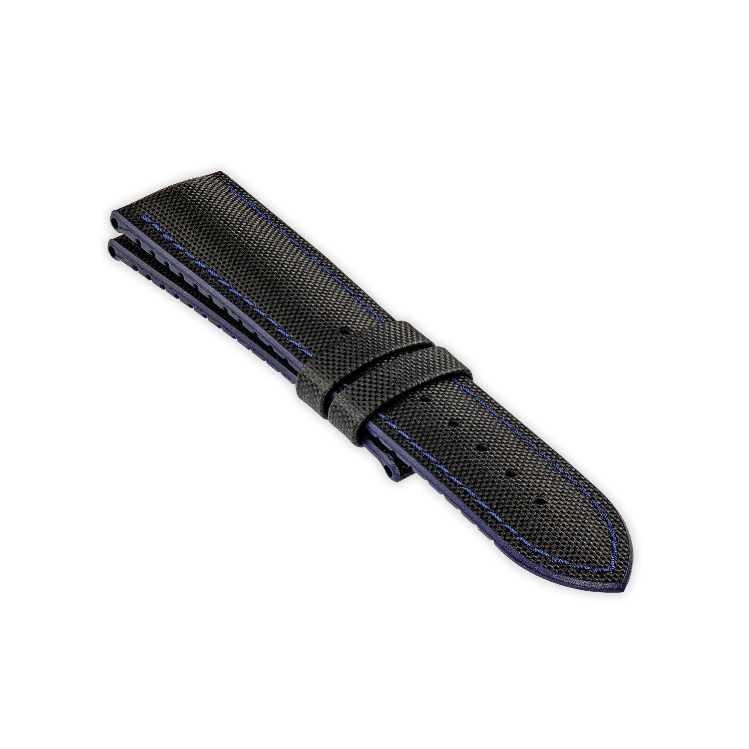 Martin Baker Chalgrove leather rubber black strap blue stitching embossed bremont logo