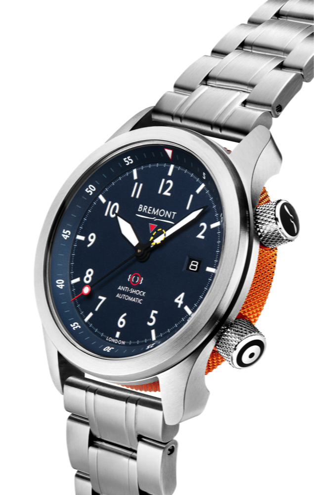 Bremont mbii-bl-orange-bracelet side