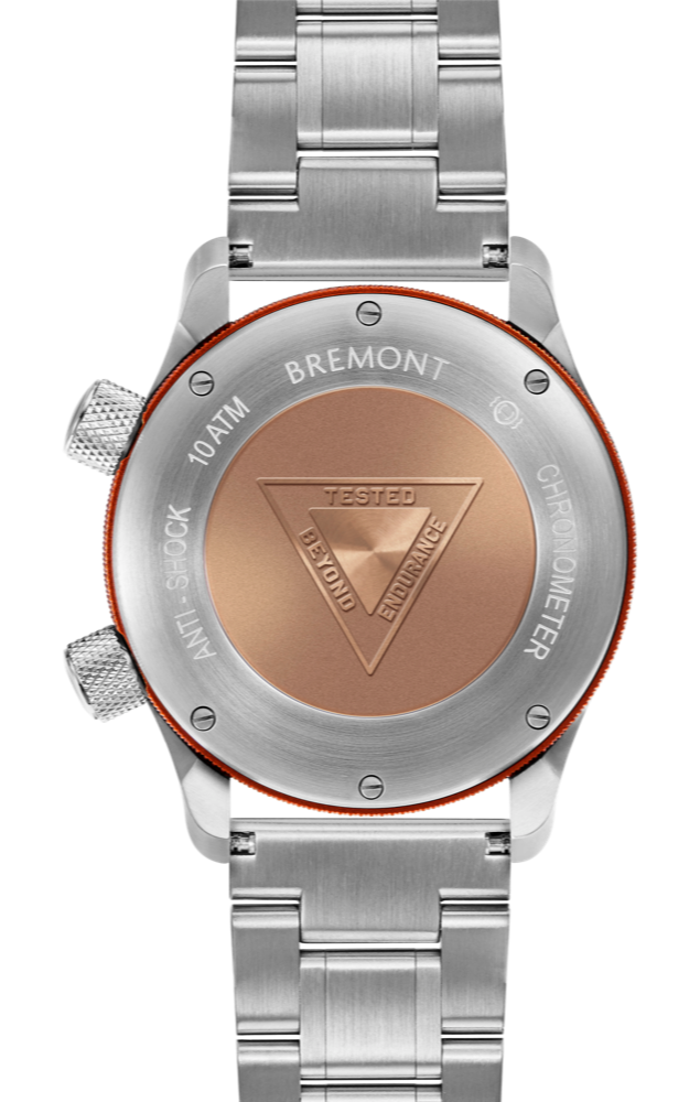 Bremont mbii-bk-orange-bracelet back
