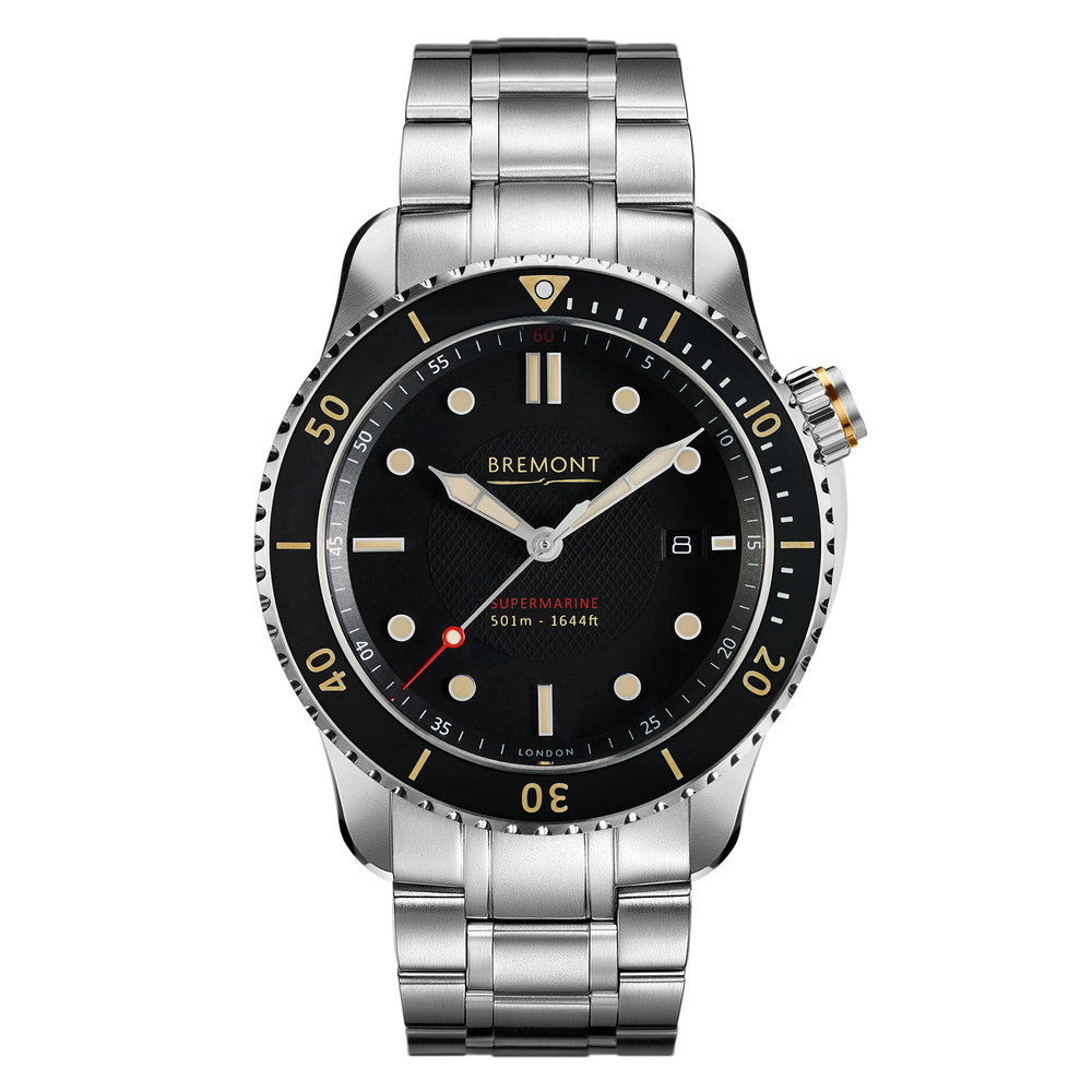 S501 Supermarine Black Bracelet Diving Watch