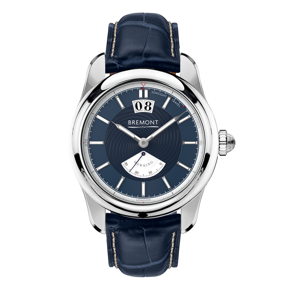 Steven Hawking Watch White Gold Blue