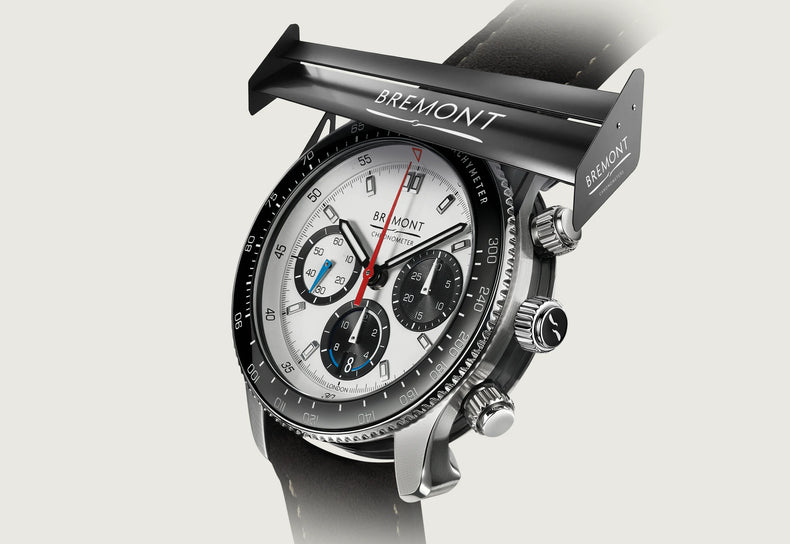 THE ULTIMATE RACING WATCH.  (IT EVEN HAS A WING TO IMPROVE PERFORMANCE.)