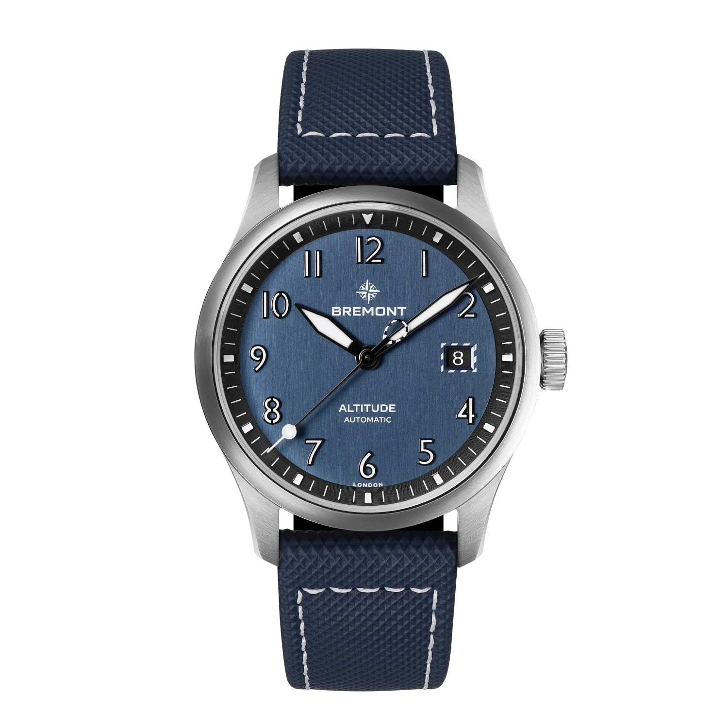 Bremont Watch Company Watches | Mens | Altitude Altitude 39mm Blue Dial Leather Strap