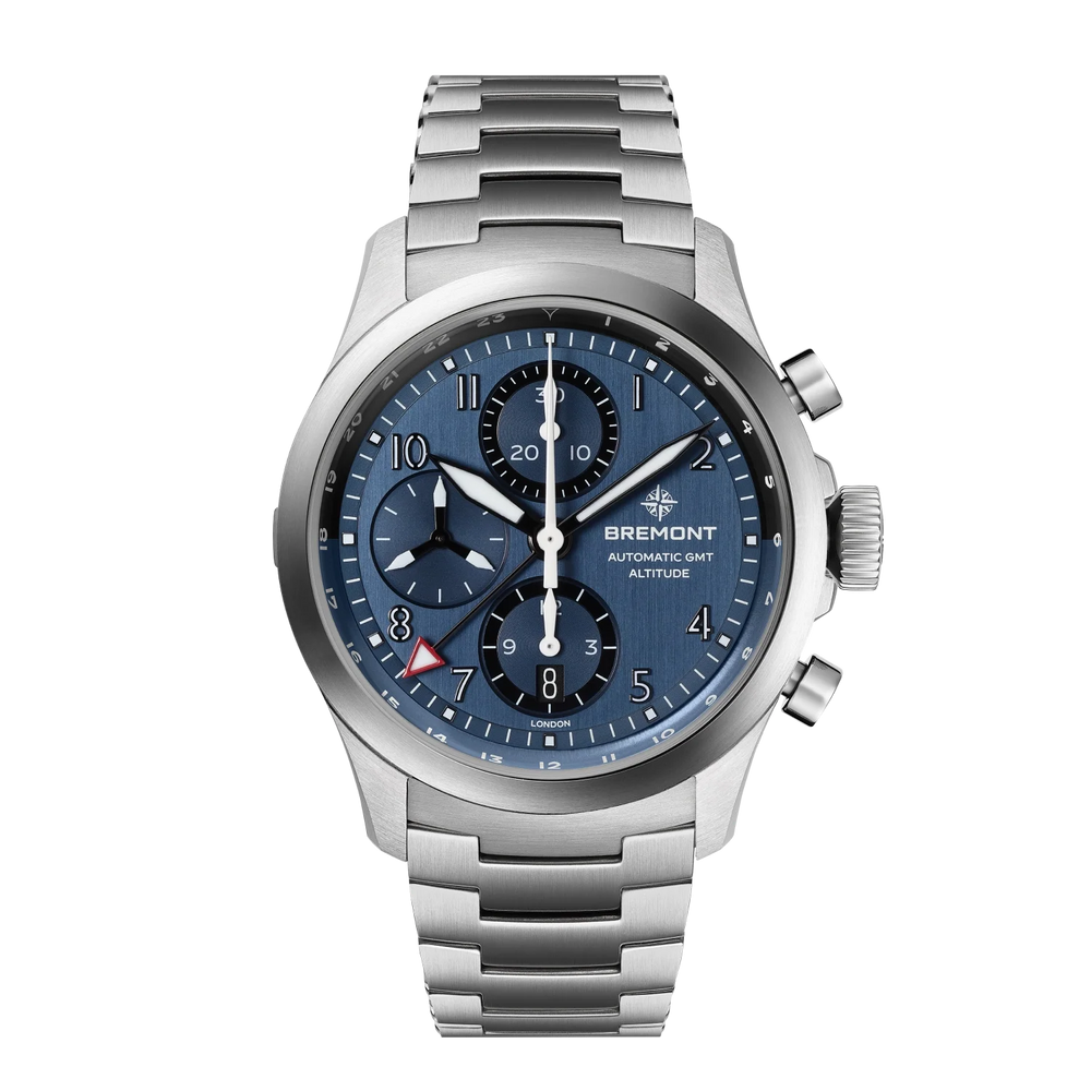 Bremont Watch Company Watches | Mens | Altitude Altitude 42mm Chronograph GMT Blue Dial Bracelet