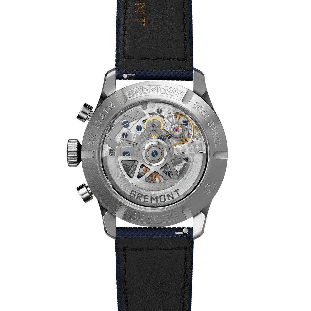 Bremont Watch Company Watches | Mens | Altitude Altitude 42mm Chronograph GMT Blue Dial Leather Strap