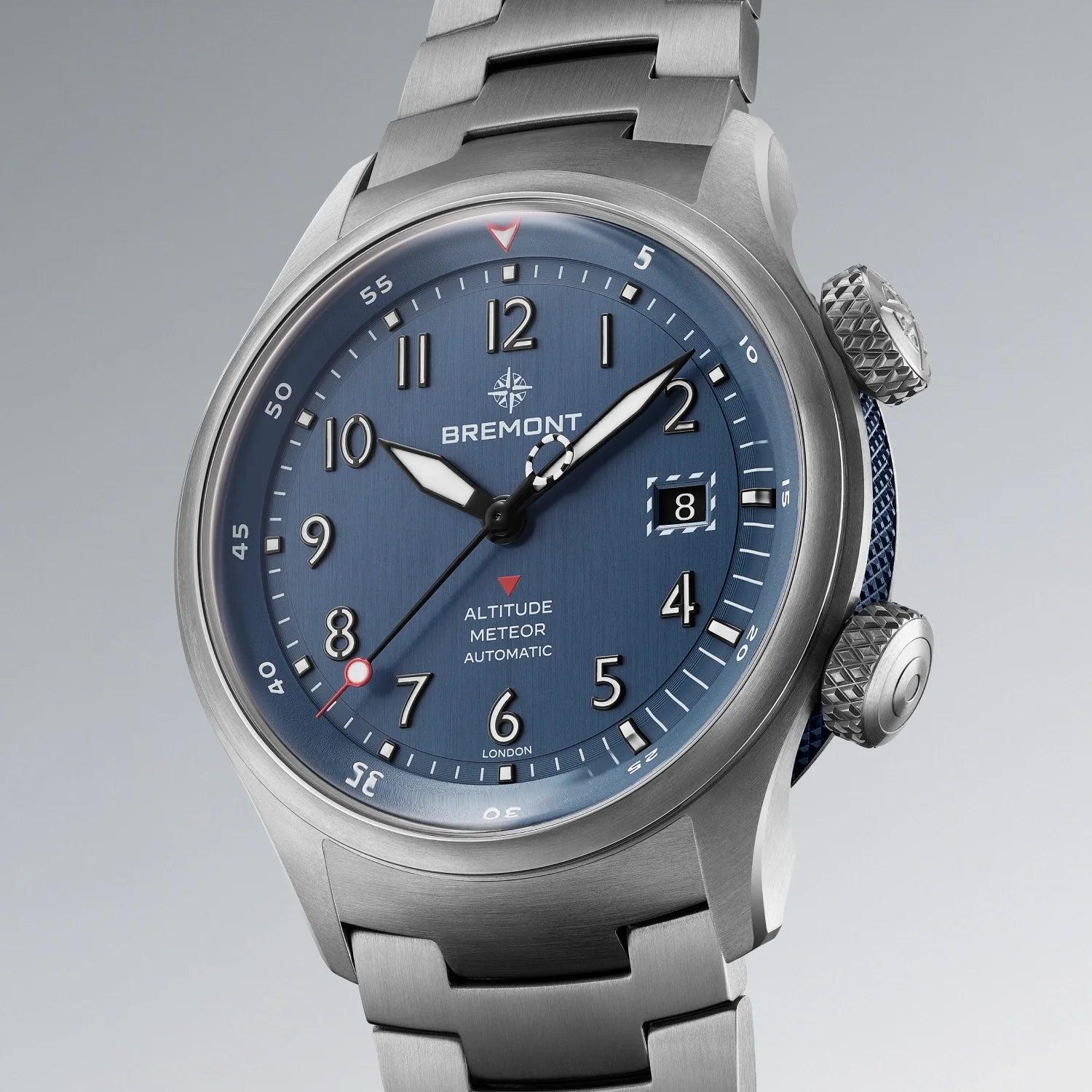 Bremont Watch Company Watches | Mens | Altitude Altitude MB Meteor Blue Dial Blue Barrel Bracelet