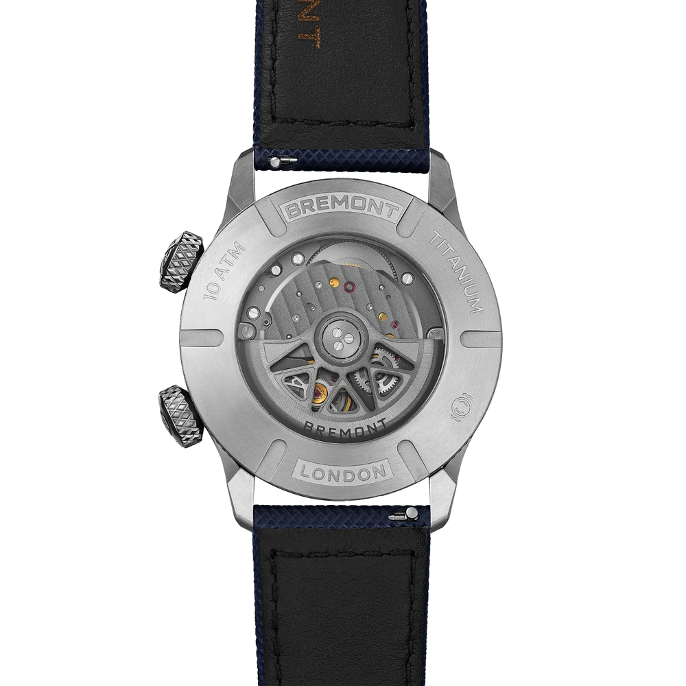 Bremont Watch Company Watches | Mens | Altitude Altitude MB Meteor Blue Dial Blue Barrel Leather Strap