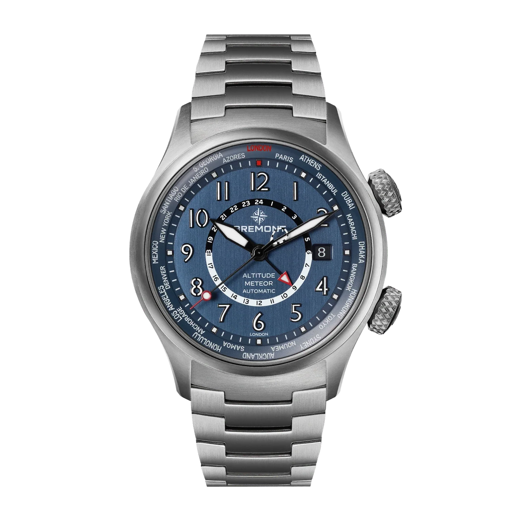 Bremont Watch Company Watches | Mens | Altitude Altitude MB Meteor Time Zones Air Force Blue Dial Bracelet