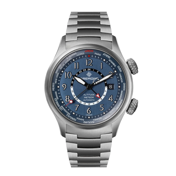 Altitude MB Meteor Time Zones Bracelet | Titanium GMT Watch