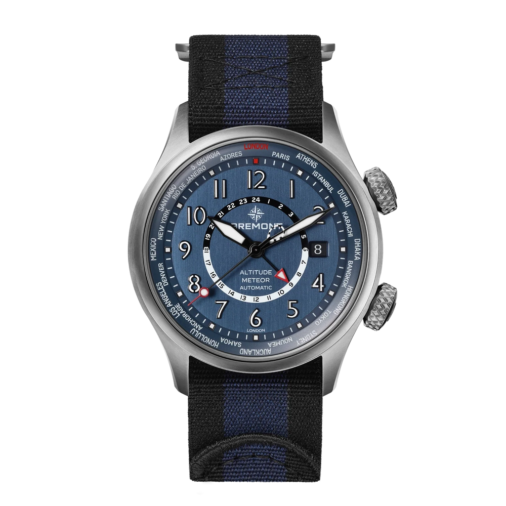 Altitude MB Meteor Time Zones Blue Dial Nato Strap