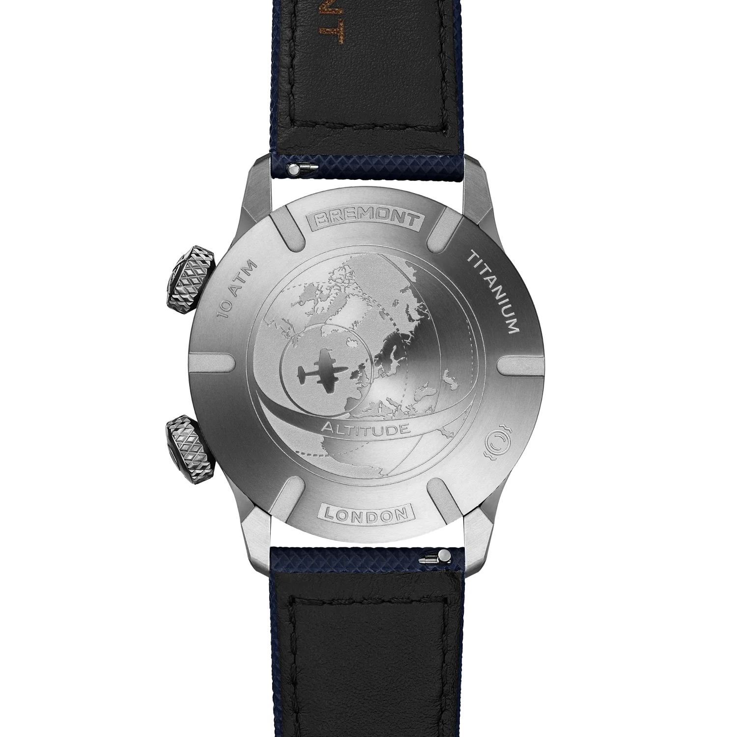 Altitude MB Meteor Time Zones Blue Dial Leather Strap