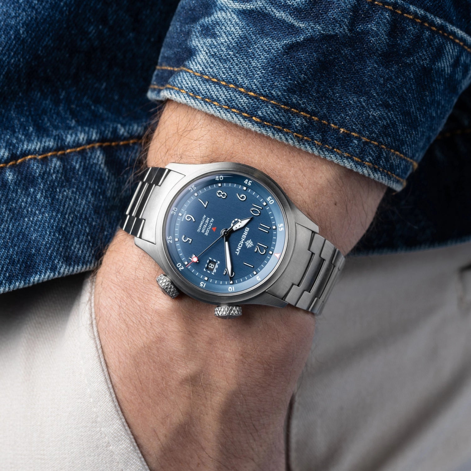 Bremont Altitude 39 Blue Dial Wrist Shot