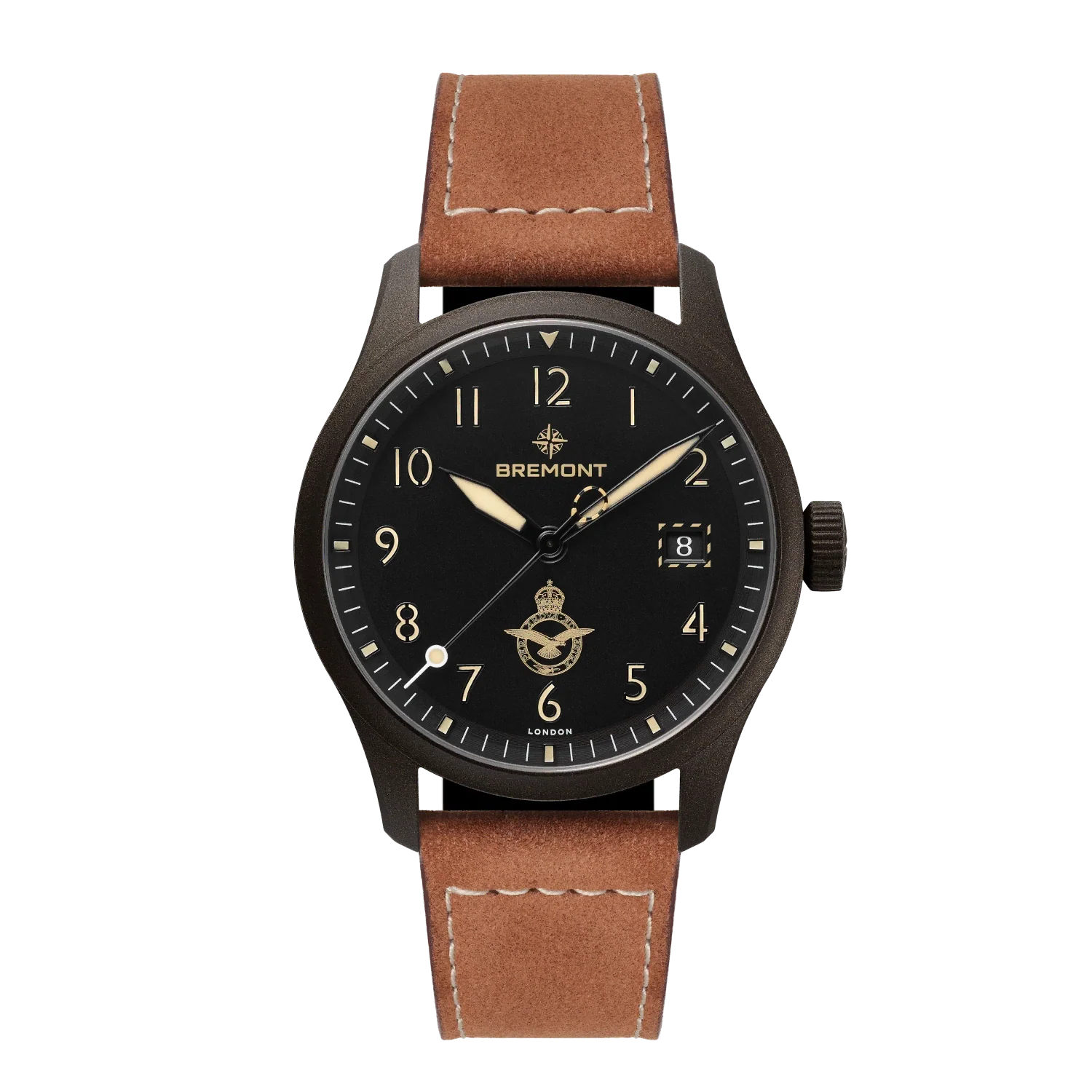 Bremont Watch Company Watches | Mens | HMAF HMAF Altitude 39mm Date Leather Strap