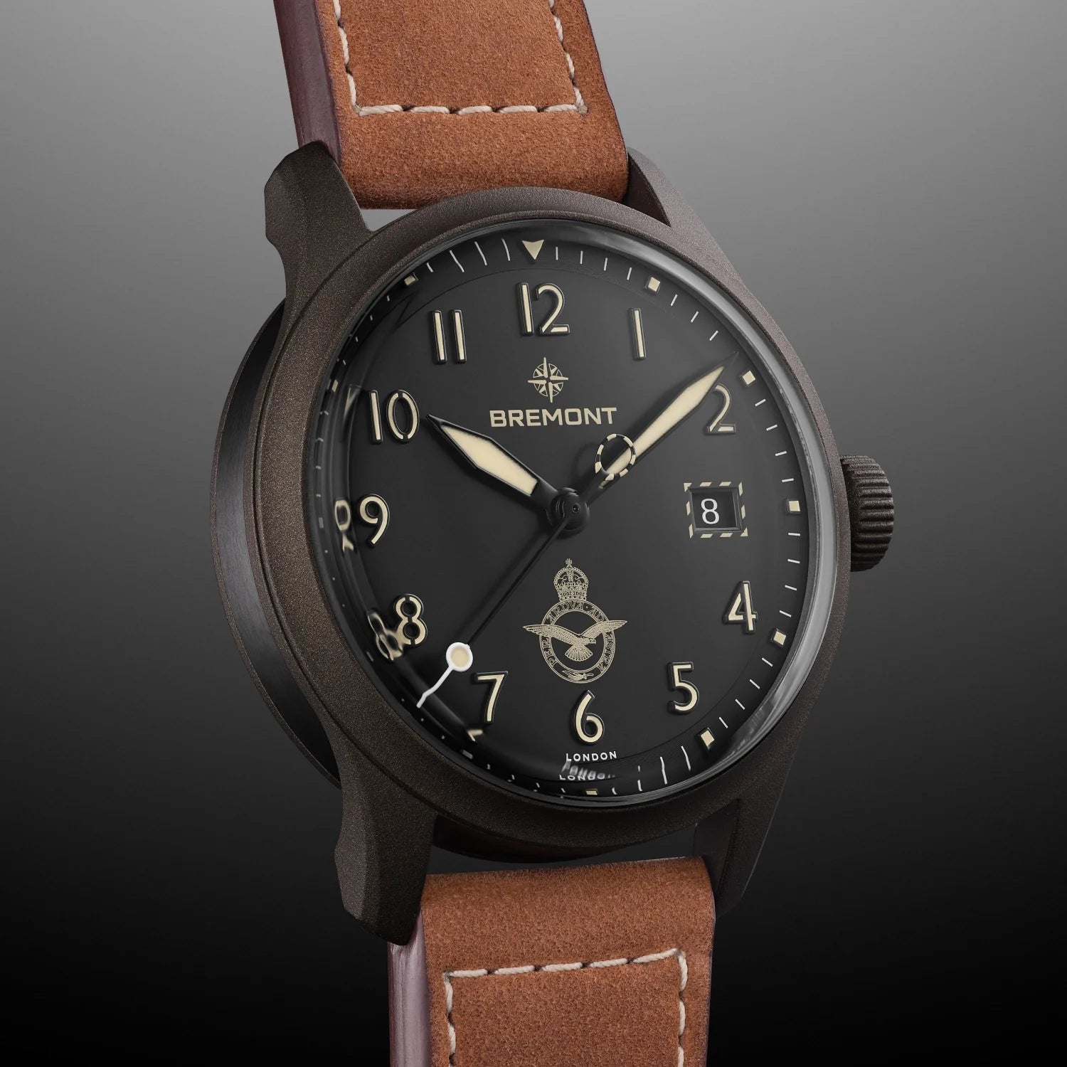 Bremont Watch Company Watches | Mens | HMAF HMAF Altitude 39mm Date Leather Strap