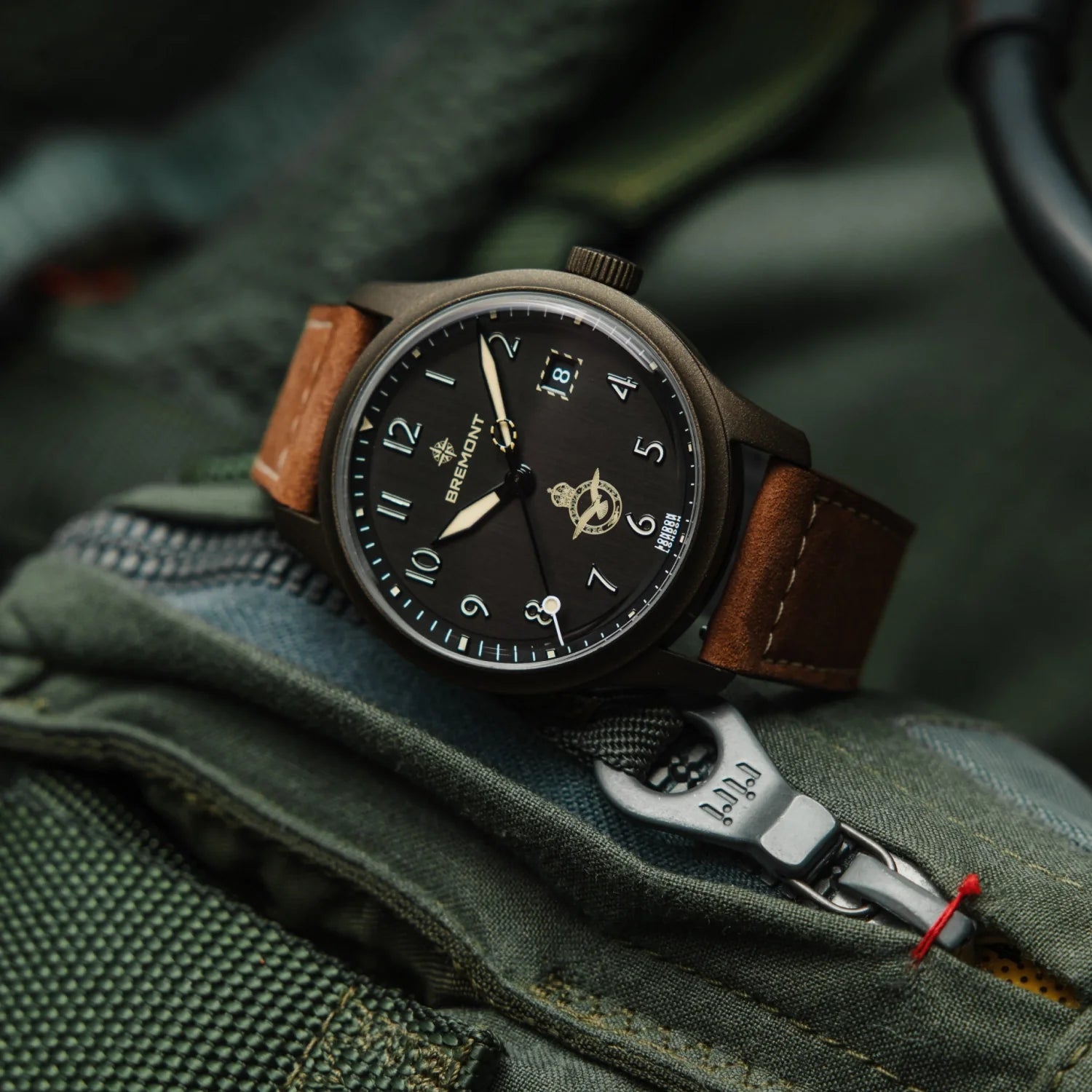 Bremont Watch Company Watches | Mens | HMAF HMAF Altitude 39mm Date Leather Strap