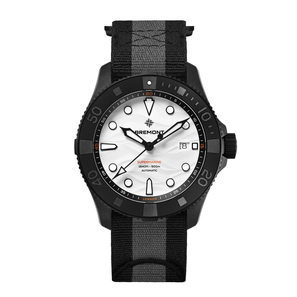 Bremont Watch Company Watches | Mens | Supermarine Supermarine Full Ceramic, Polar White NATO Strap
