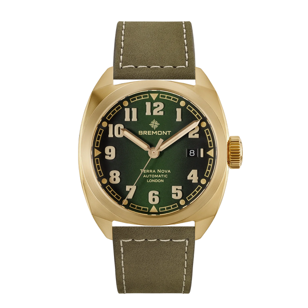 Bremont Terra Nova 40.5 Date Bronze, Leather Strap – Bremont Watch