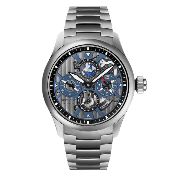 Altitude Skeletonised Perpetual Calendar GMT, Titanium Bracelet
