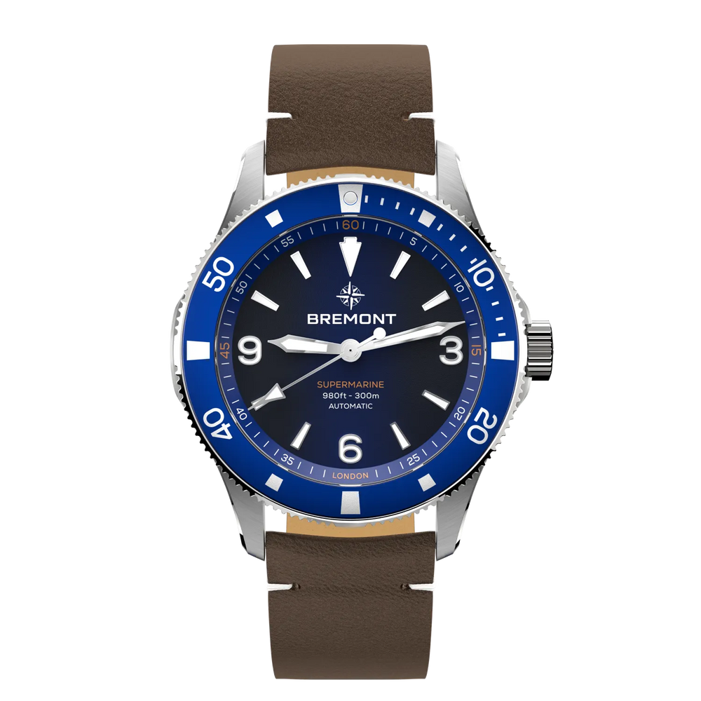 Bremont Watch Company Watches | Mens | Supermarine Supermarine 300M [Blue Dial, Leather]