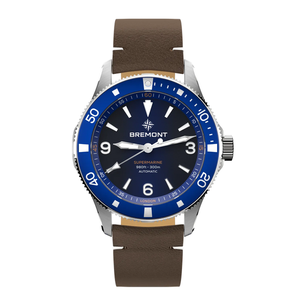 Bremont Supermarine 300M | Blue Dial | Leather Strap – Bremont Bremont Supermarine 300M | Blue Dial | Leather Strap – Bremont