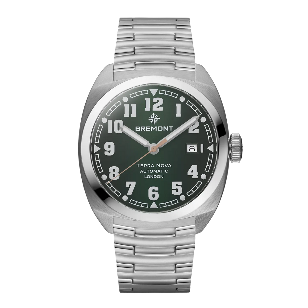 Bremont Watch Company Watches | Mens | Terra Nova Terra Nova 40.5 Date [Green Dial, Bracelet]
