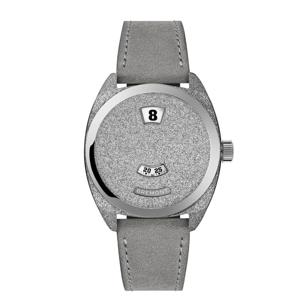 Terra Nova 35mm Jumping Hour Frosted Leather Strap