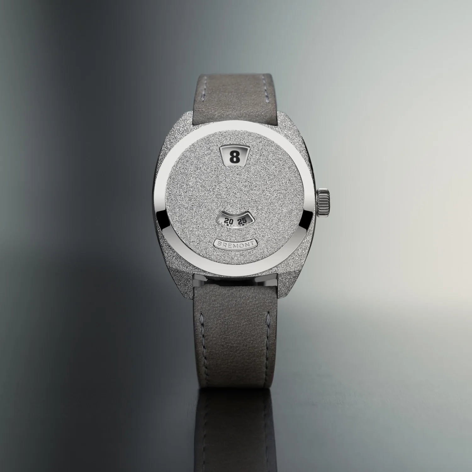 Terra Nova 35mm Jumping Hour Frosted Leather Strap