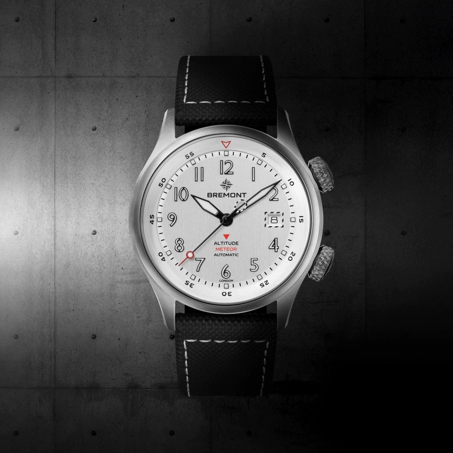 Bremont Watch Company Watches | Mens | Altitude Altitude MB Meteor [Silver, Leather]