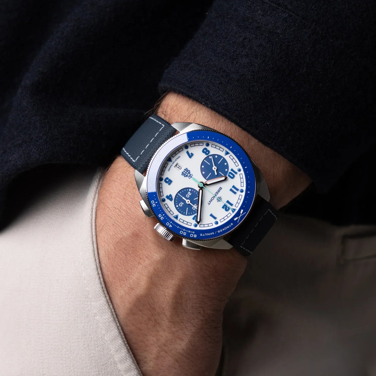 Bremont Watch Company Watches | Mens | Terra Nova Terra Nova 42.5MM HRR Chronograph Leather Strap