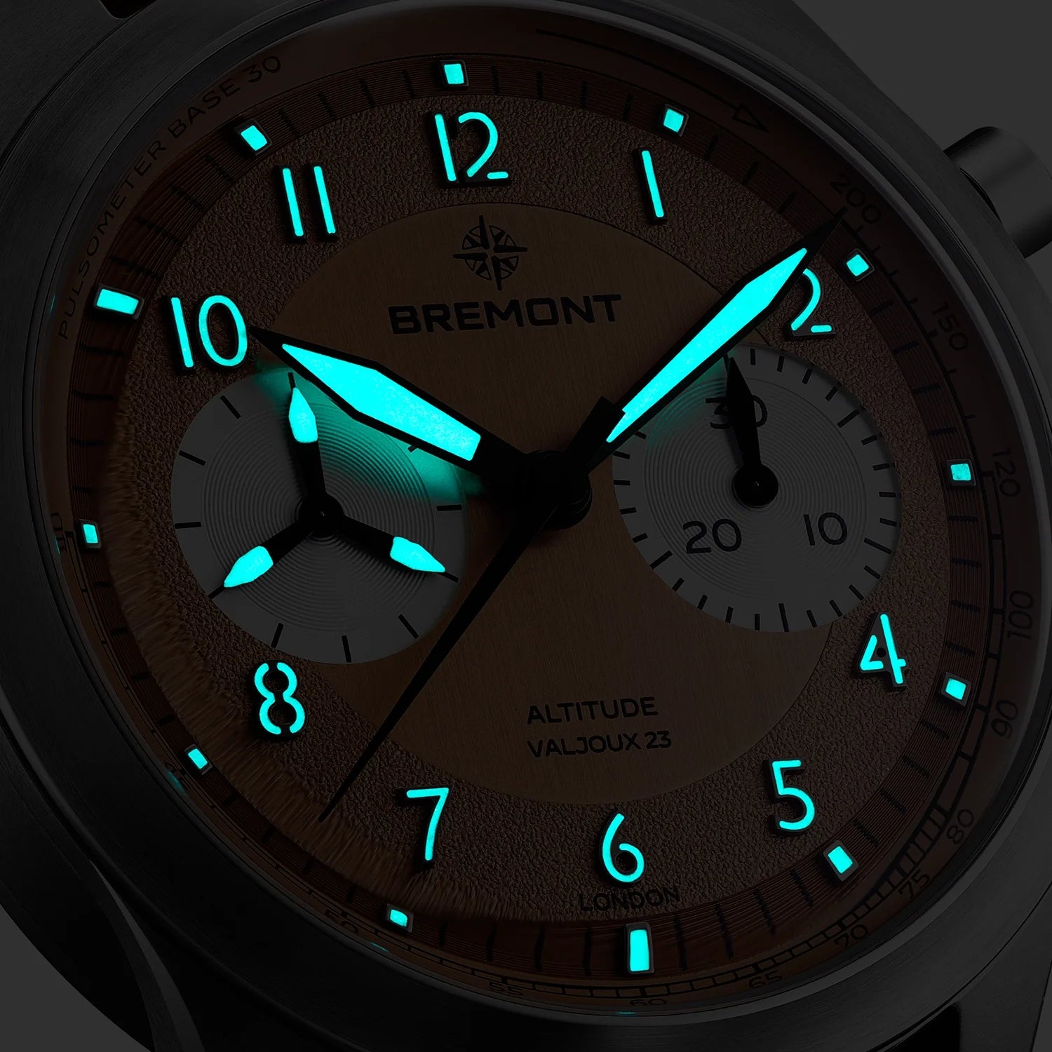 Altitude Chronograph Pulsograph Valjoux 23