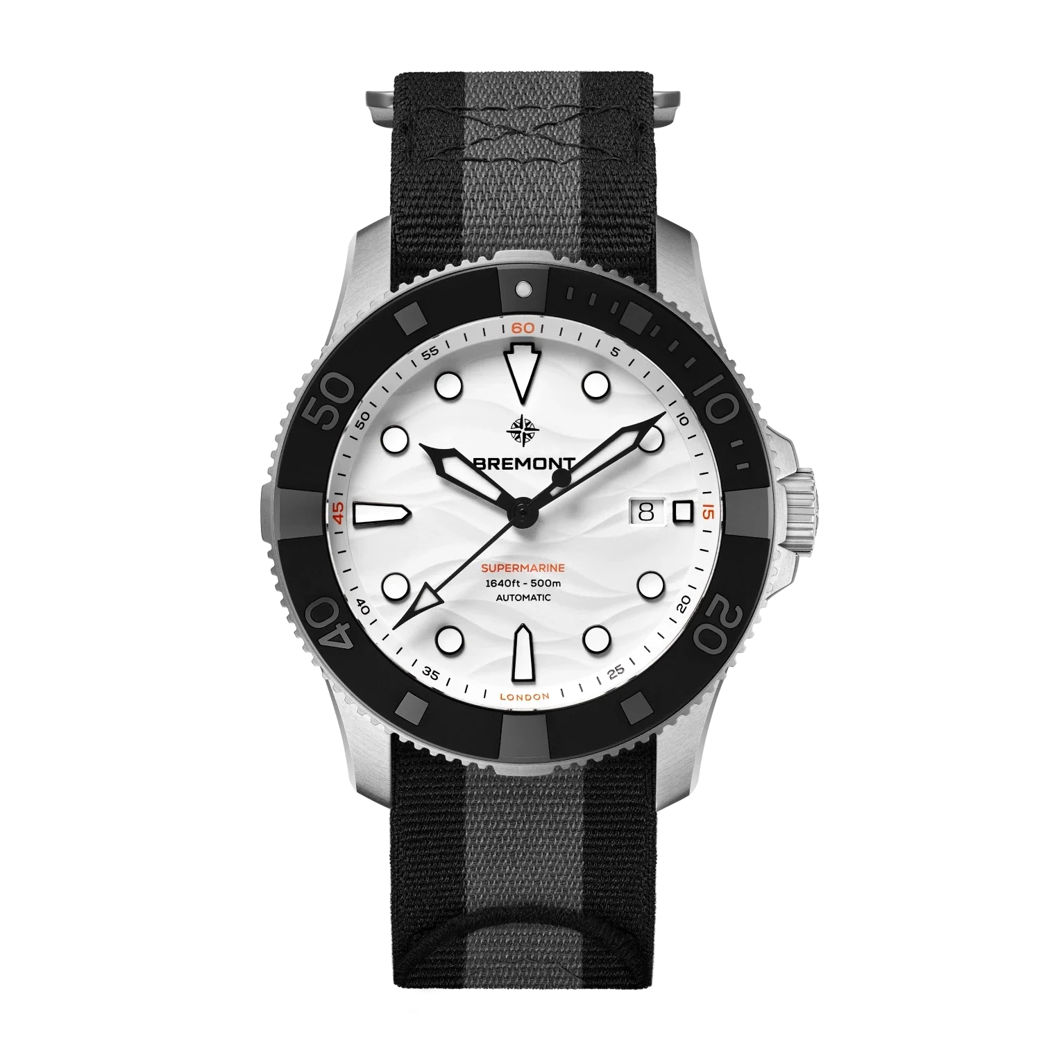 Bremont Watch Company Watches | Mens | Supermarine Supermarine 500m  - White Dial, NATO Strap