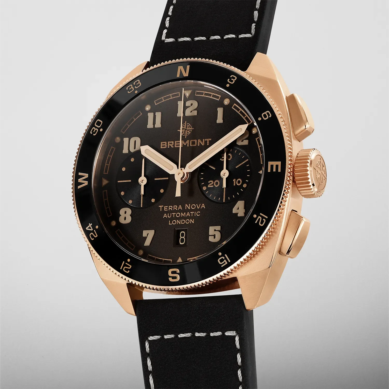 Bremont Watch Company Watches | Mens | Terra Nova Terra Nova 42.5 Chronograph, Rose Gold