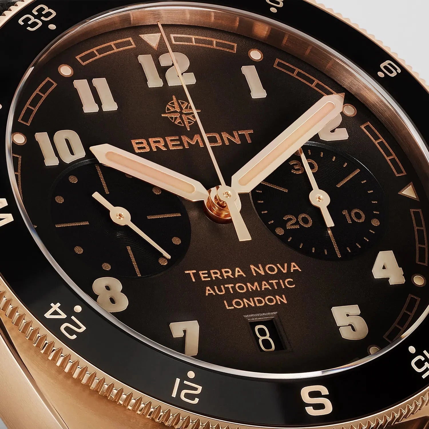 Bremont Watch Company Watches | Mens | Terra Nova Terra Nova 42.5 Chronograph, Rose Gold