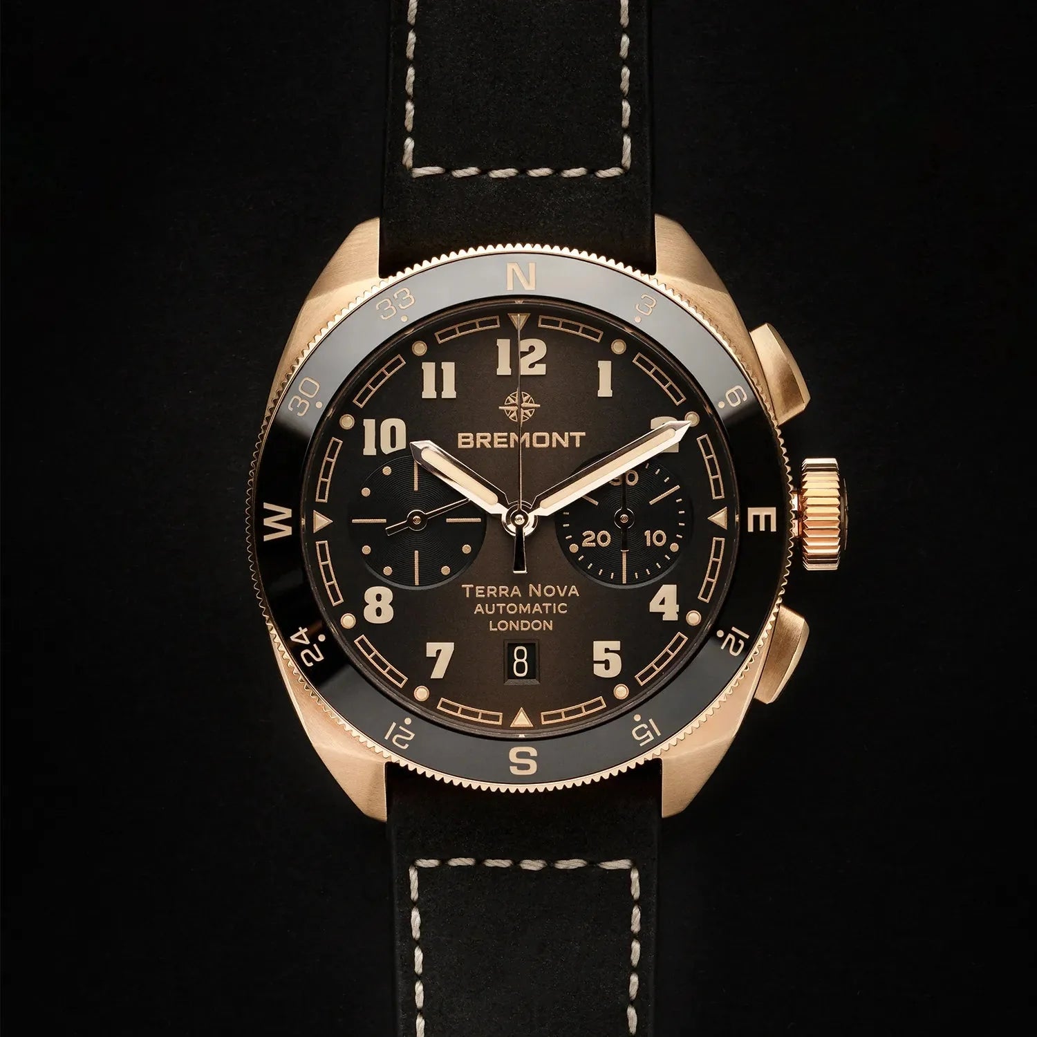 Bremont Watch Company Watches | Mens | Terra Nova Terra Nova 42.5 Chronograph, Rose Gold