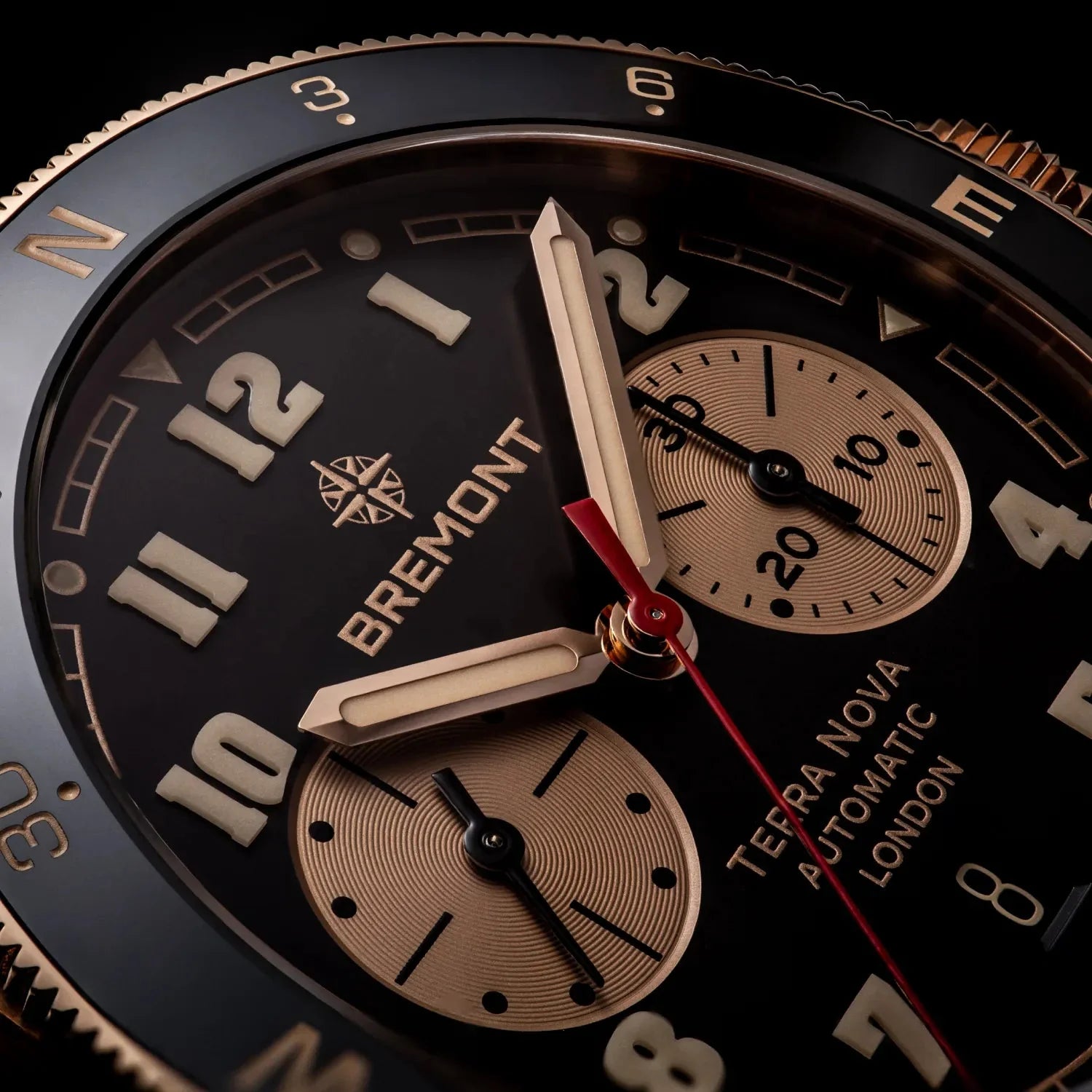 Bremont Watch Company Watches | Mens | Terra Nova Terra Nova Jimmy Chin Chronograph, Rose Gold