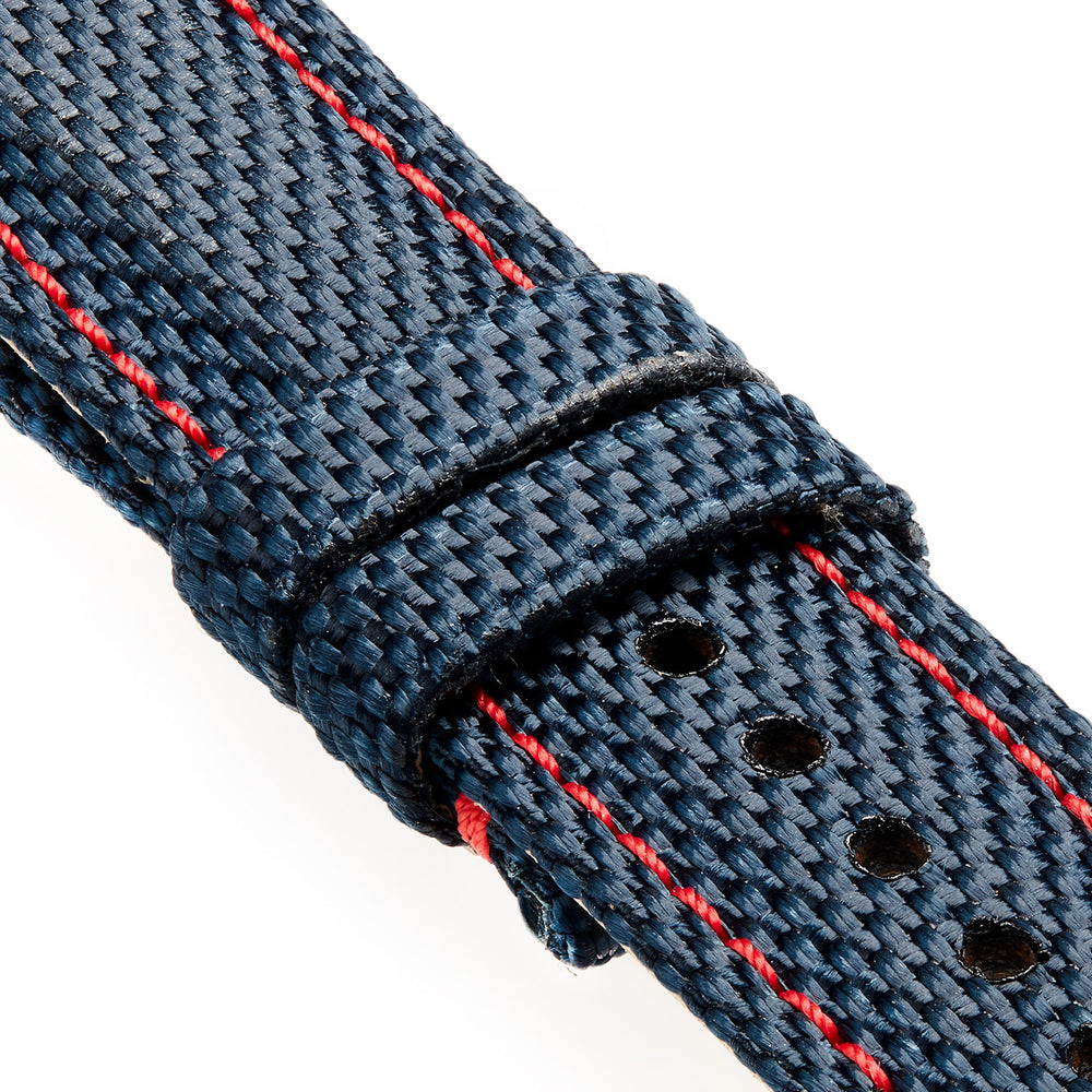 Kevlar Waterman Blue Red Stitch Strap