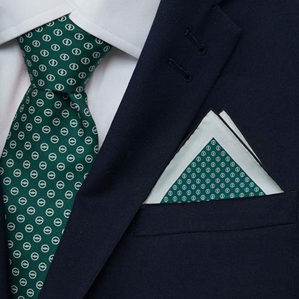 Bremont Chronometers Clothing Accessories Green Pocket Square