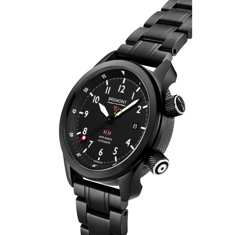 MBII Custom DLC, Black Dial with Titanium Barrel & Closed Case Back