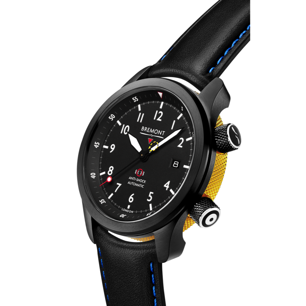 MBII Custom DLC, Black Dial with Yellow Barrel & Closed Case Back