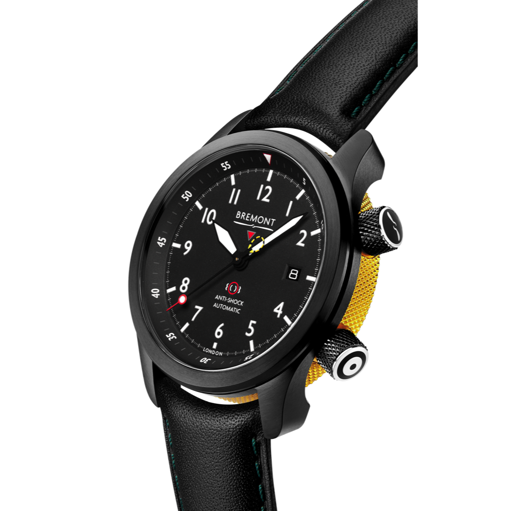 MBII Custom DLC, Black Dial with Yellow Barrel & Open Case Back