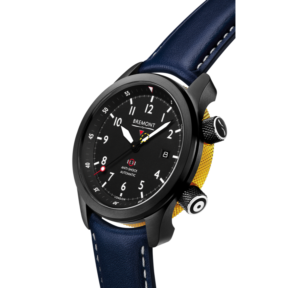 MBII Custom DLC, Black Dial with Yellow Barrel & Open Case Back